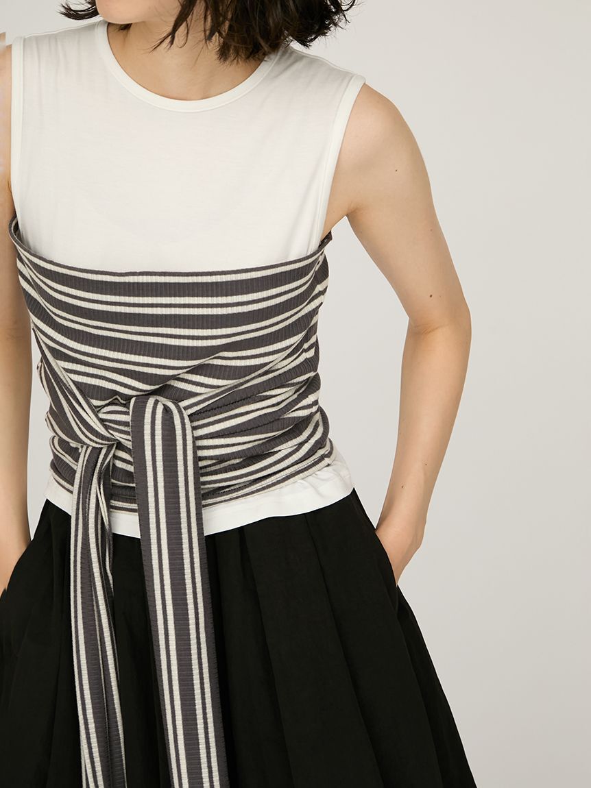 emmi atelier「2wayチューブトップ付きタンクトップ」|タンクトップ|