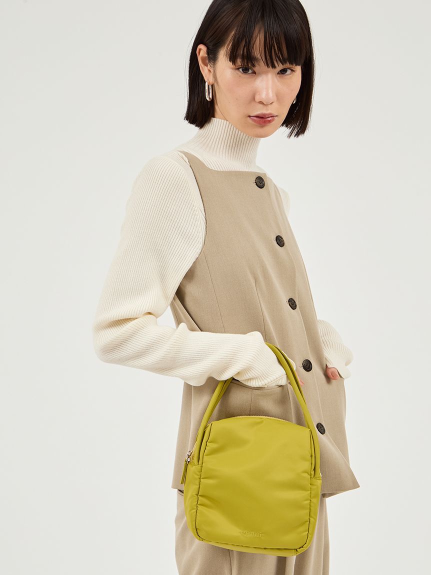 emmi atelier「eco ナイロンスクエアバッグ」|ハンドバッグ|