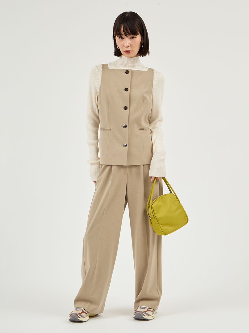 emmi atelier「eco ナイロンスクエアバッグ」|ハンドバッグ|