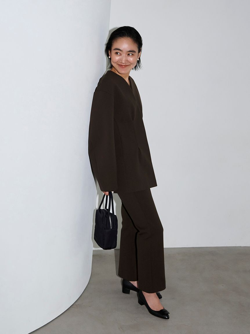 emmi atelier「eco ナイロンスクエアバッグ」|ハンドバッグ|