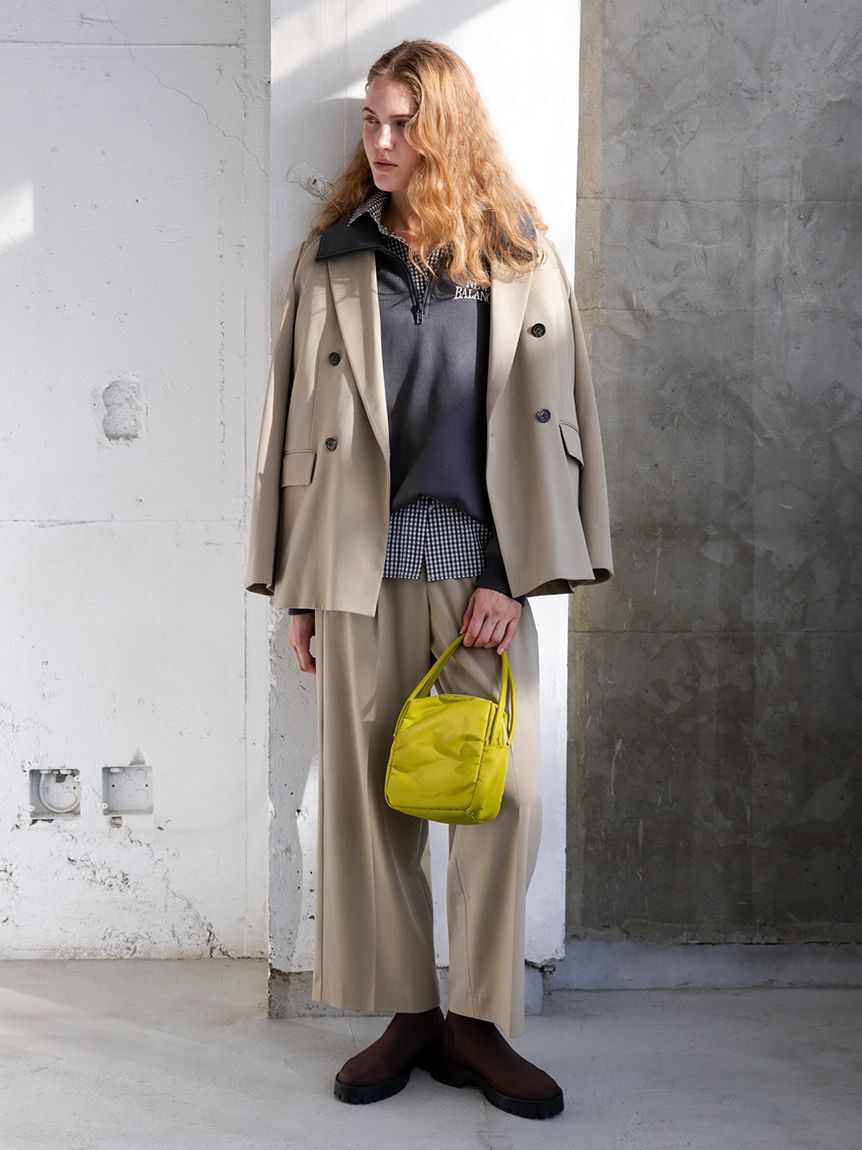 emmi atelier「eco ナイロンスクエアバッグ」|ハンドバッグ|