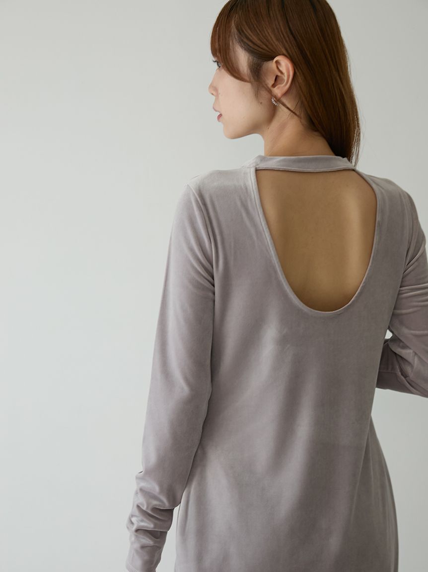 emmi atelier「ベロアIラインワンピース」|ワンピース|