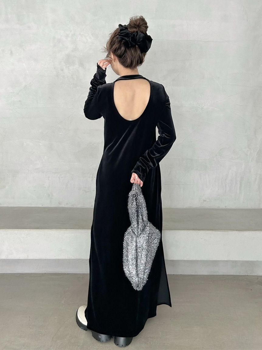 emmi atelier「ベロアIラインワンピース」|ワンピース|