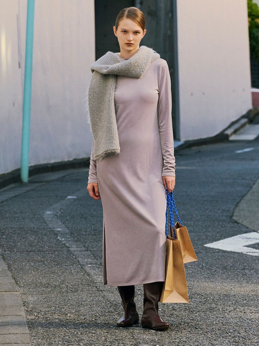 emmi atelier「ベロアIラインワンピース」|ワンピース|