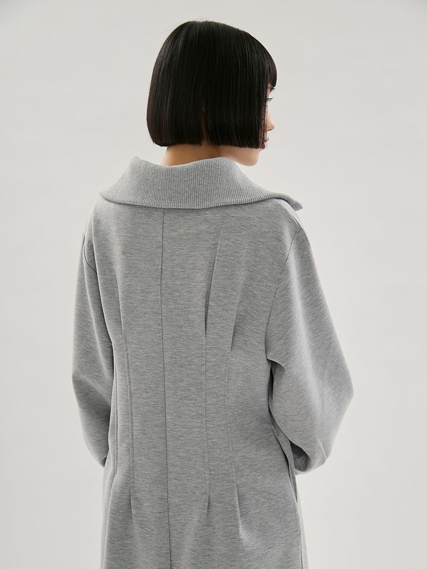 emmi atelier「【ONLINE限定】ハーフジップダンボールワンピース」|ワンピース|