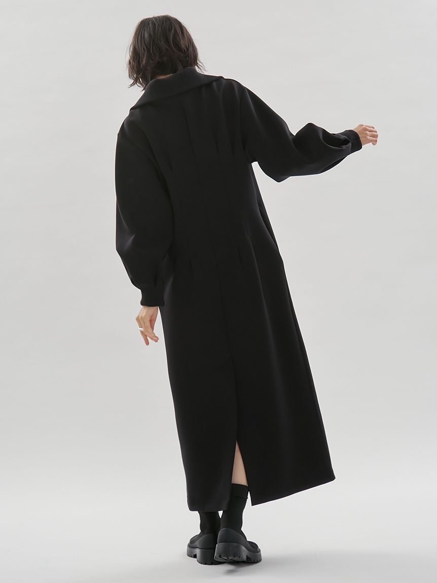 emmi atelier「【ONLINE限定】ハーフジップダンボールワンピース」|ワンピース|