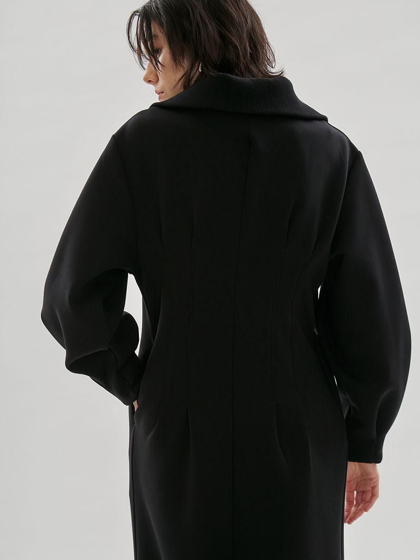 emmi atelier「【ONLINE限定】ハーフジップダンボールワンピース」|ワンピース|