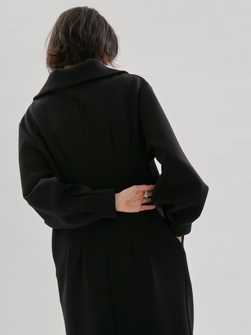 emmi atelier「【ONLINE限定】ハーフジップダンボールワンピース」|ワンピース|