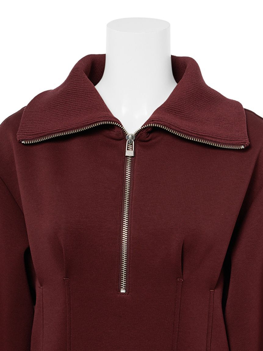 emmi atelier「【ONLINE限定】ハーフジップダンボールワンピース」|ワンピース|