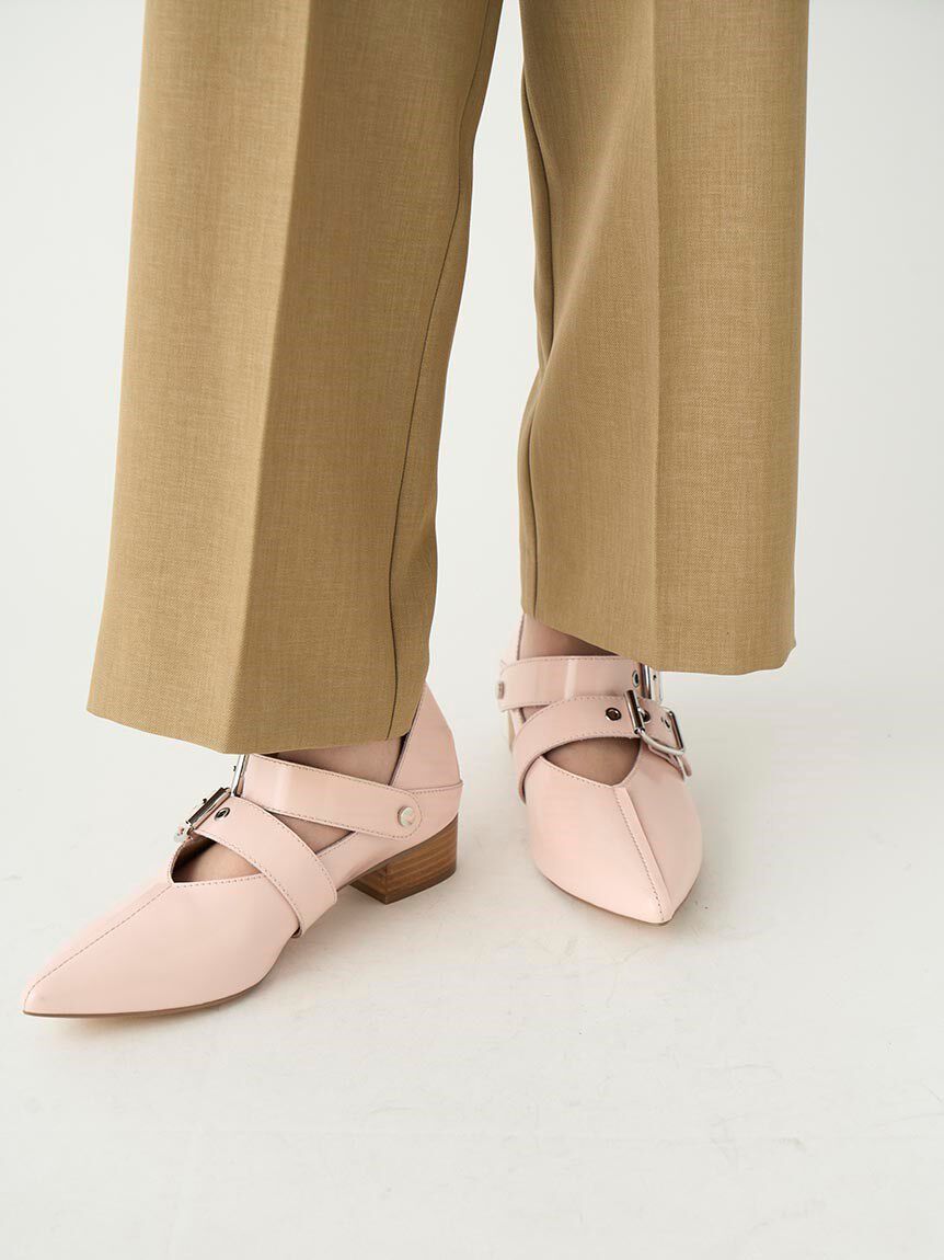 FURFUR「【WEB限定カラー】ダブルストラップバブーシュ」|パンプス|