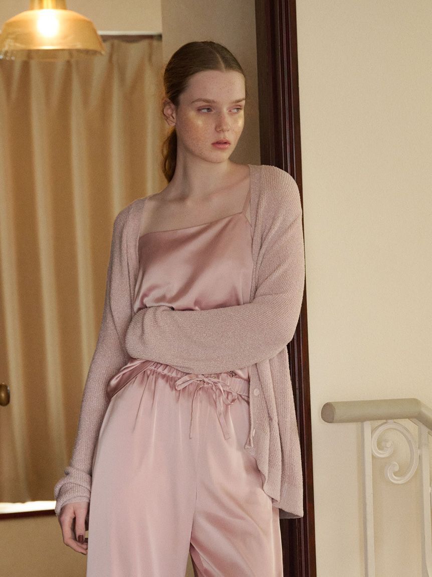 gelato pique「接触冷感サテンキャミソール」|ルームウェア|