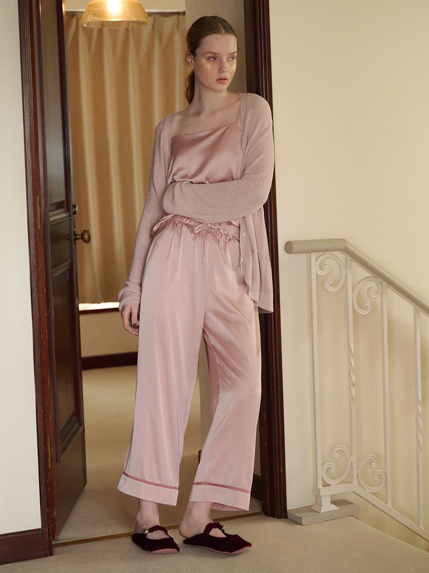 gelato pique「接触冷感サテンキャミソール」|ルームウェア|