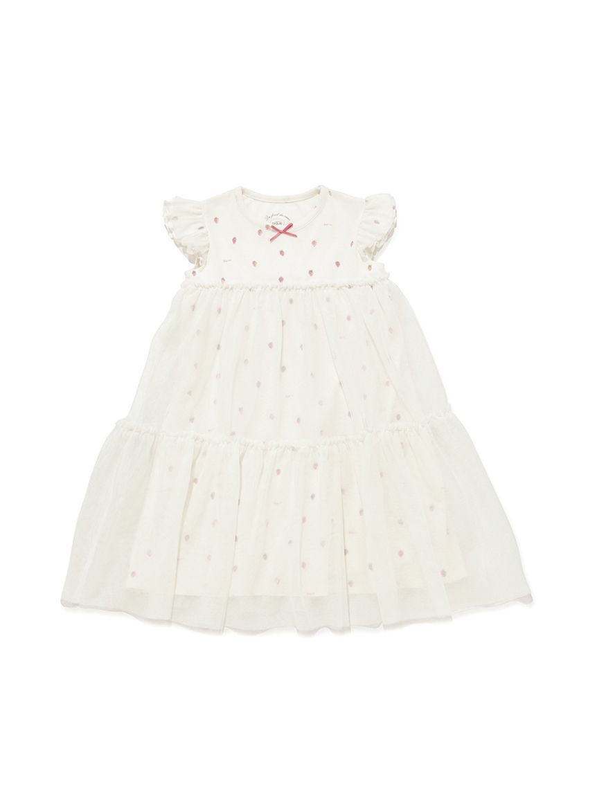 GELATO PIQUE KIDS & BABY「【KIDS】ストロベリー柄チュールワンピース」|ワンピース|
