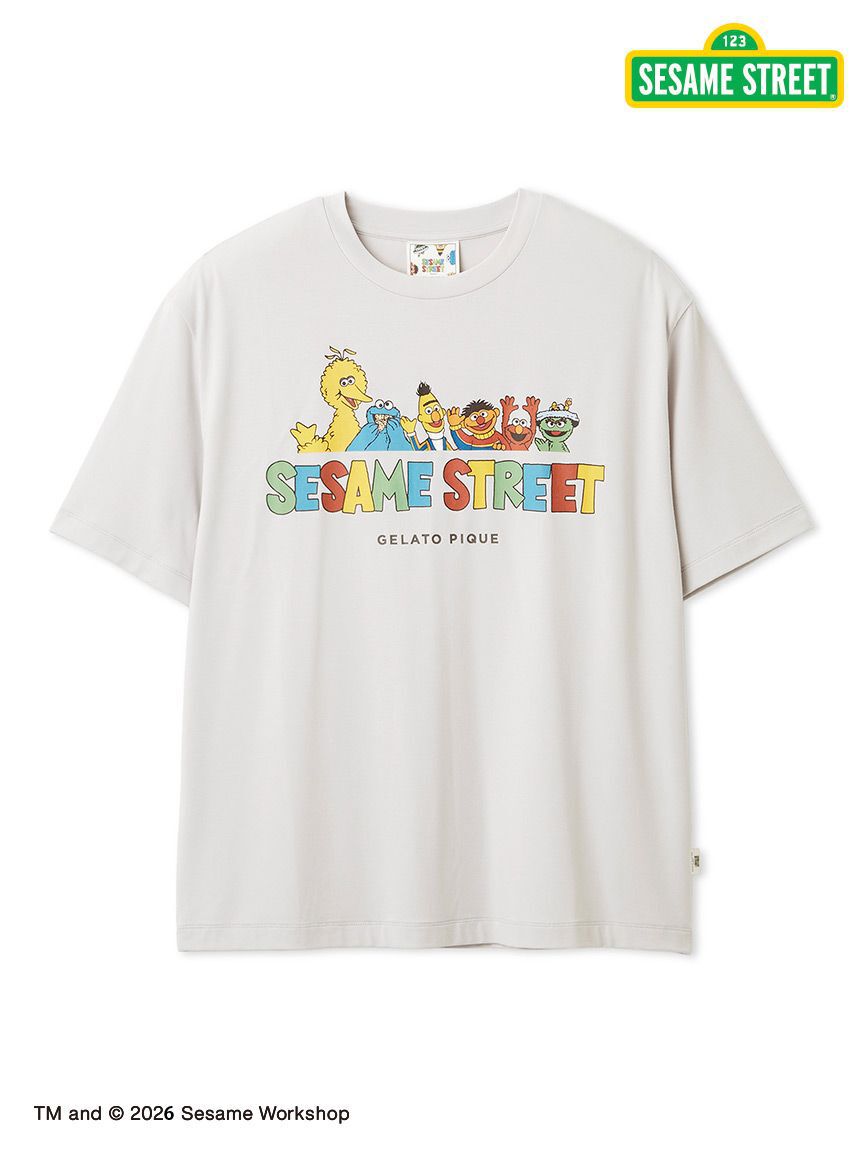 GELATO PIQUE HOMME「【SESAME STREET】【HOMME】ワンポイントTシャツ」|ルームウェア|GRY