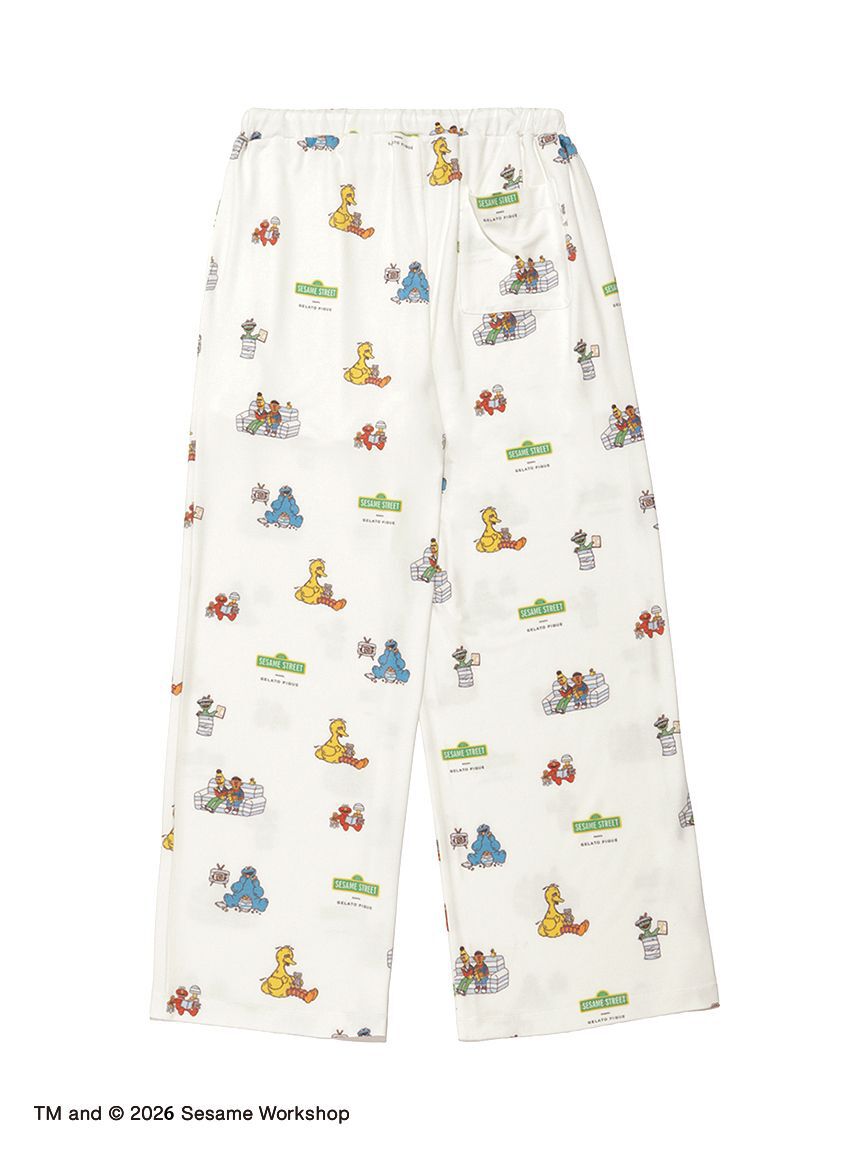 gelato pique「【SESAME STREET】総柄ロングパンツ」|ルームウェア|
