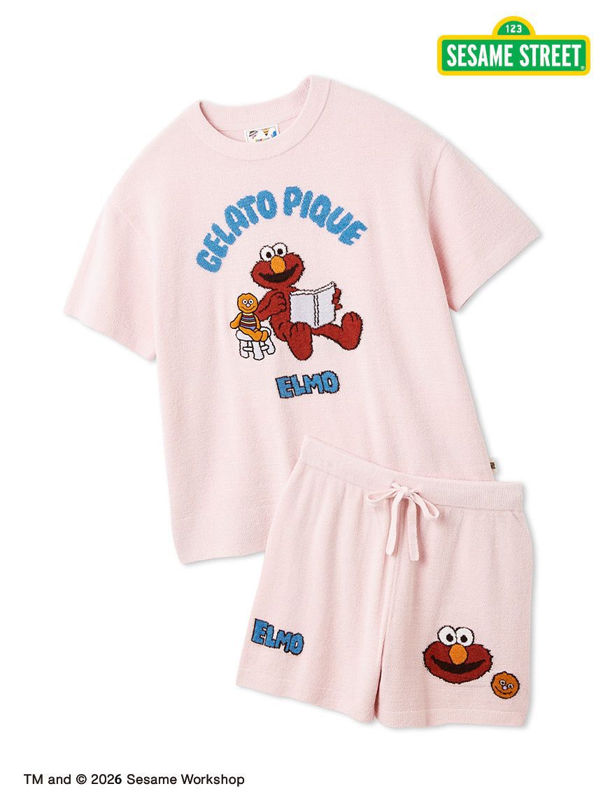 gelato pique「【SESAME STREET】エアリーモコジャガードプルオーバー&ショートパンツセット」|ルームウェア|