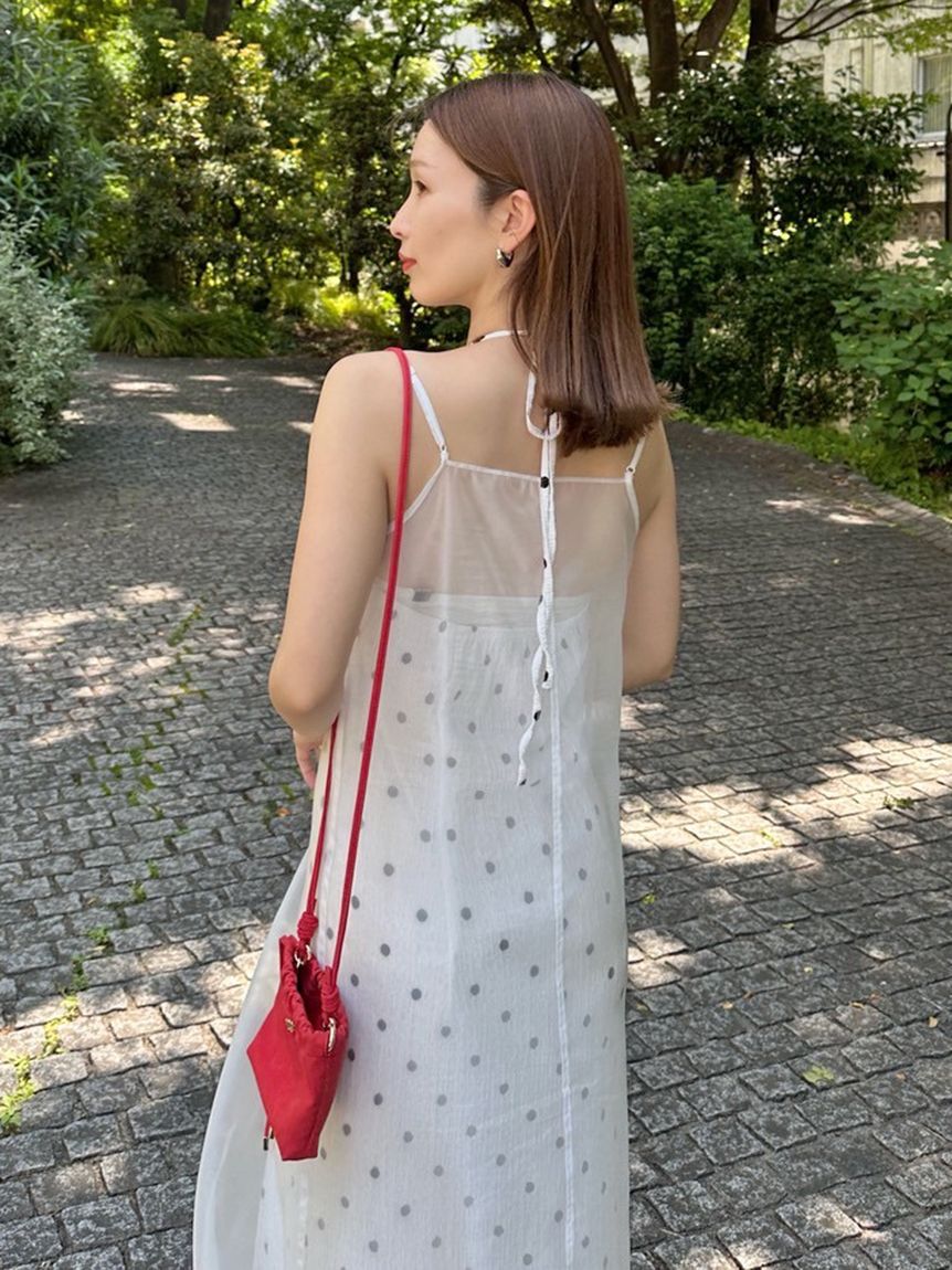 SNIDEL「レイヤードプリントキャミワンピース」|ワンピース|