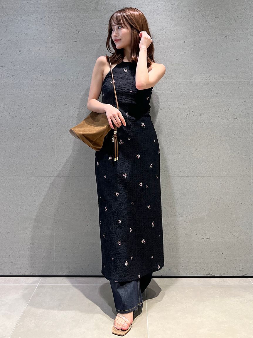 SNIDEL「レイヤードプリントキャミワンピース」|ワンピース|