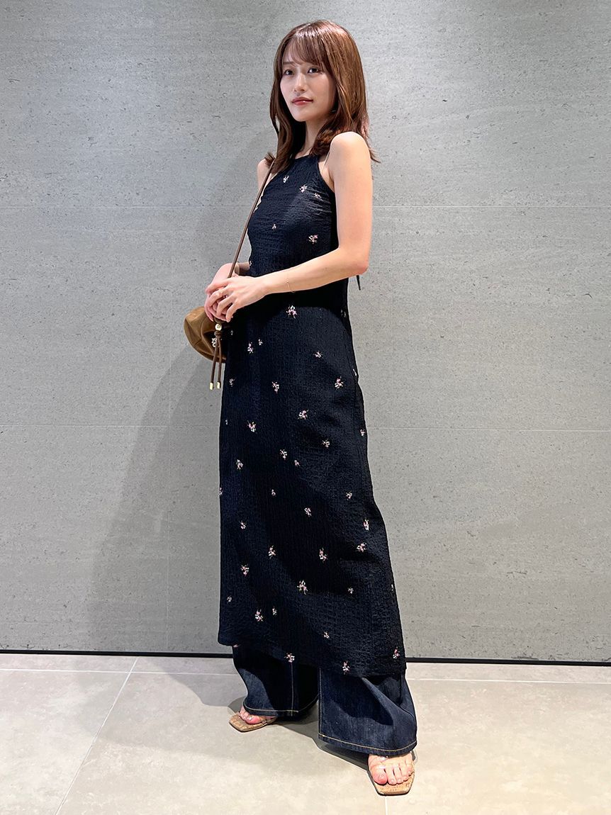 SNIDEL「レイヤードプリントキャミワンピース」|ワンピース|