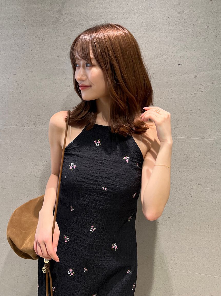 SNIDEL「レイヤードプリントキャミワンピース」|ワンピース|