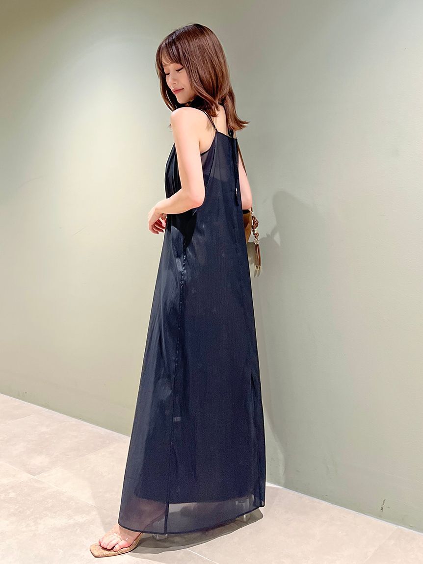 SNIDEL「レイヤードプリントキャミワンピース」|ワンピース|