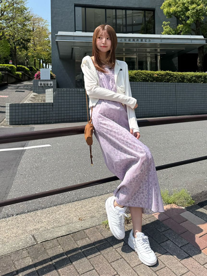 SNIDEL「レイヤードプリントキャミワンピース」|ワンピース|