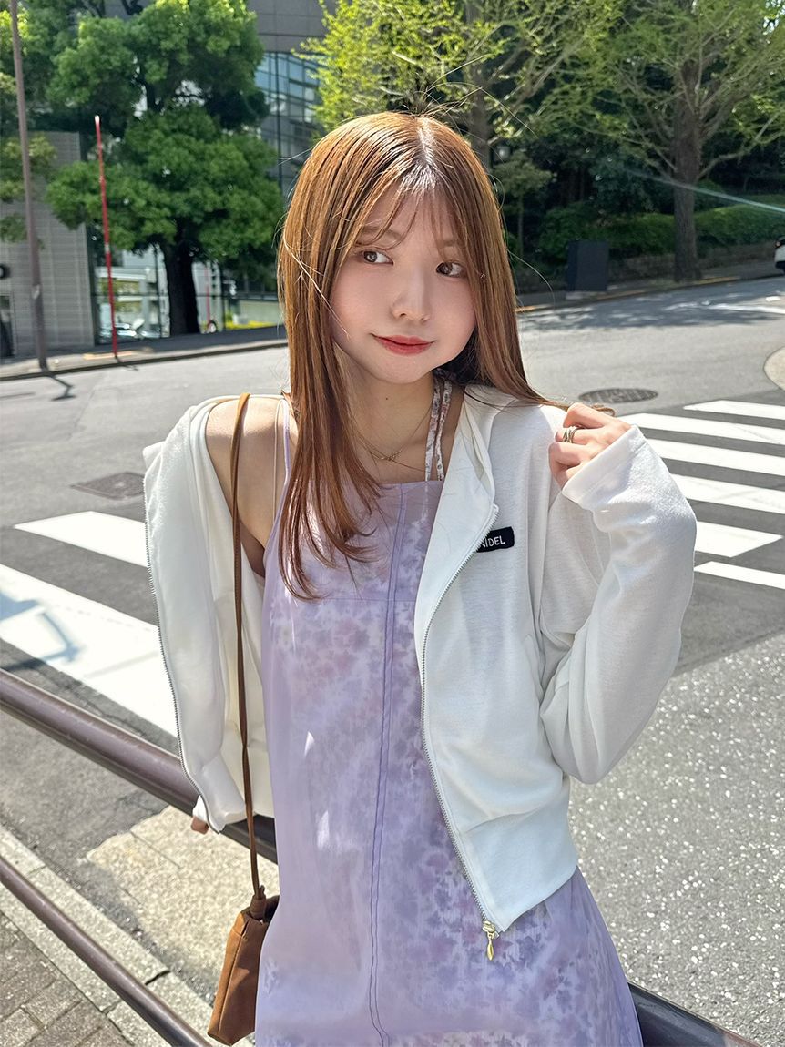 SNIDEL「レイヤードプリントキャミワンピース」|ワンピース|