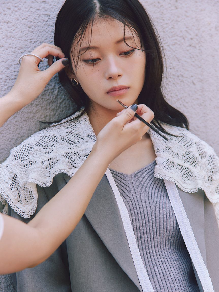 SNIDEL「ショルダーリボンオフショルニットプルオーバー」|ニット・セーター|