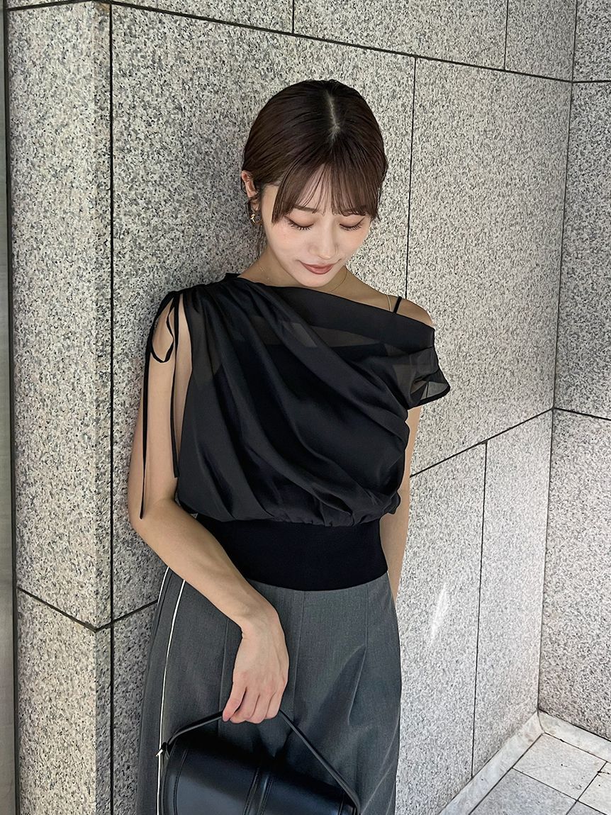 SNIDEL「シアーコンビニット」|ニット・セーター|