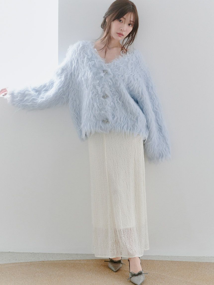 SNIDEL「カットレースナロースカート」|スカート|IVR