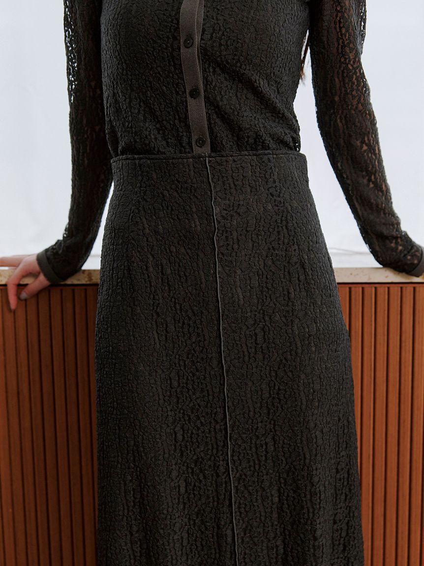 SNIDEL「カットレースナロースカート」|スカート|