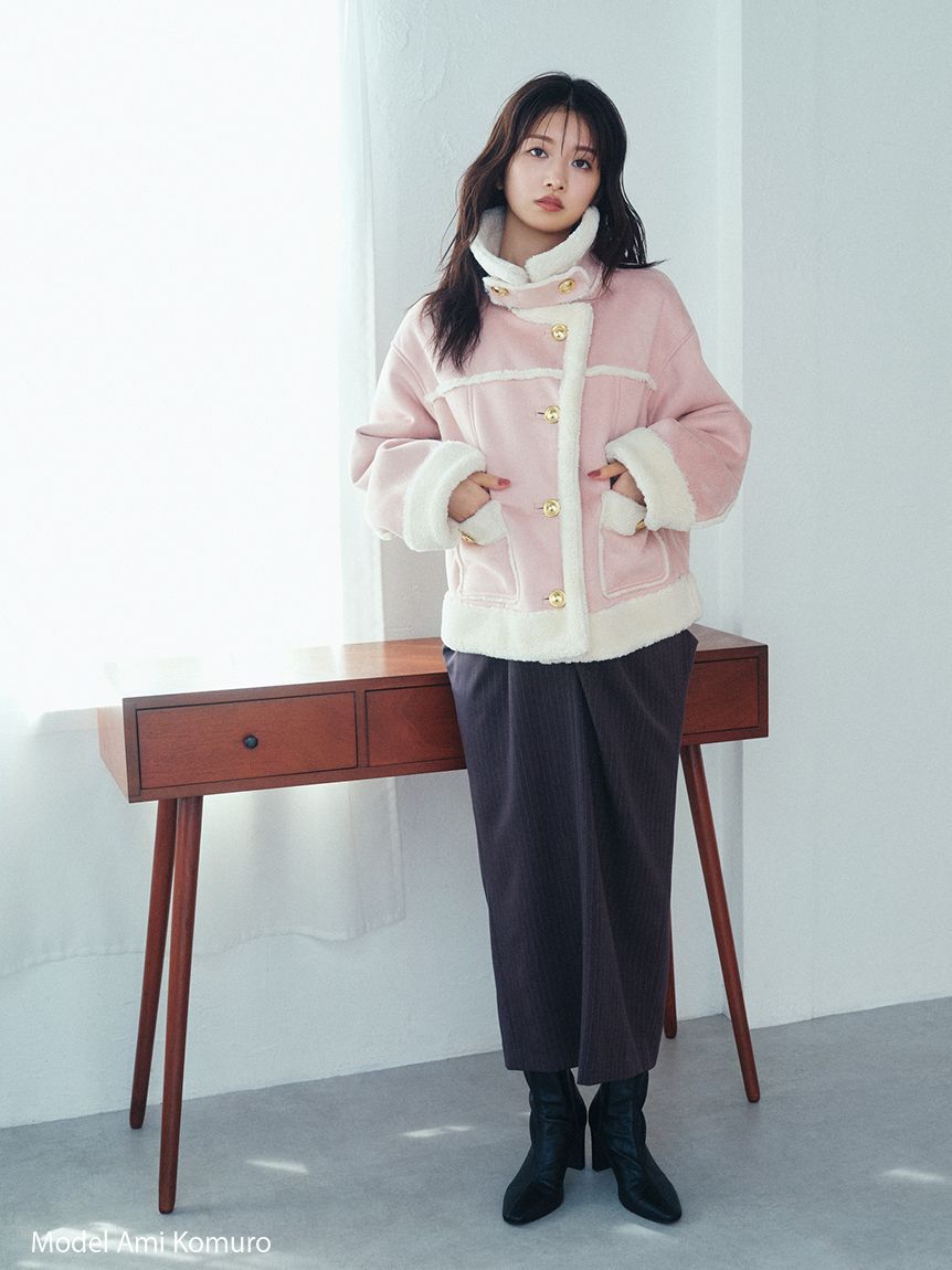 SNIDEL「アシメジップドレープスカート」|スカート|