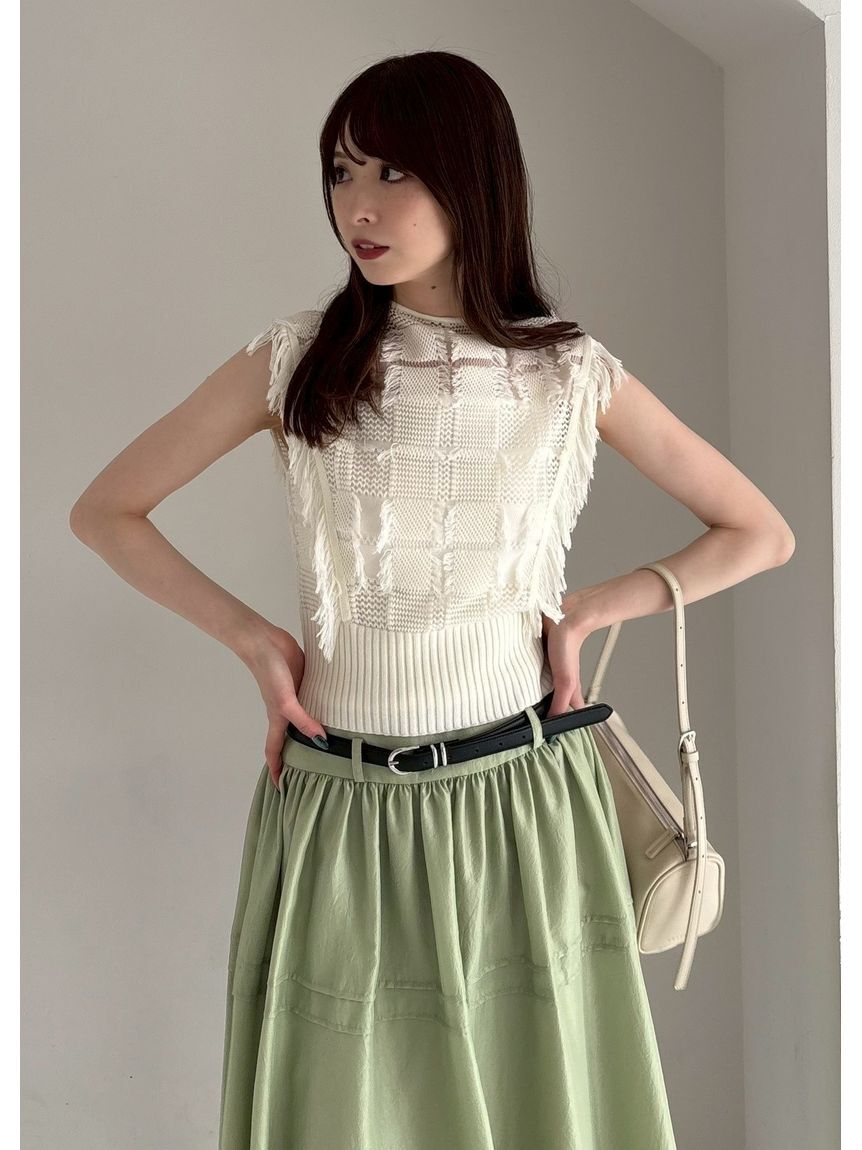 FRAY I.D「チェックジャカードニットトップス」|ニット・セーター|