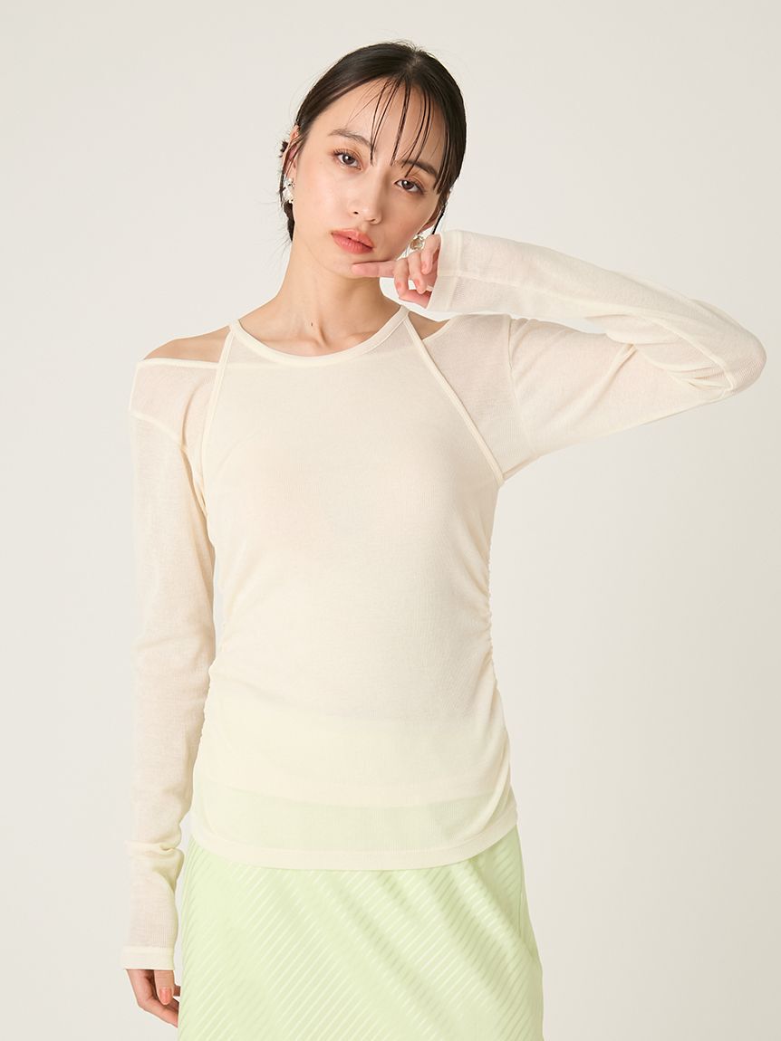 FRAY I.D「2wayアンサンブルカットソー／ウォッシャブル」|Tシャツ・カットソー|