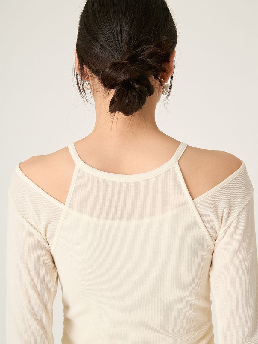 FRAY I.D「2wayアンサンブルカットソー／ウォッシャブル」|Tシャツ・カットソー|