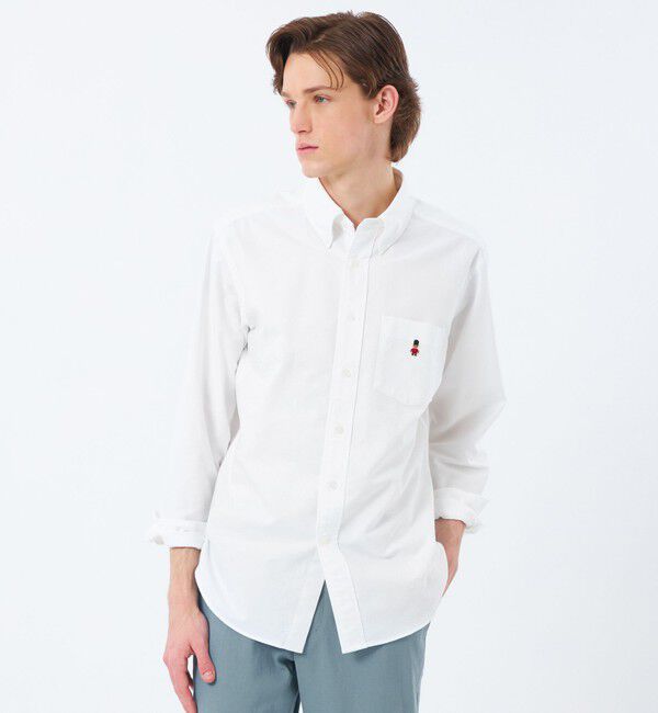 MACKINTOSH PHILOSOPHY「バッキンガムベア 長袖ボタンダウン オックスバリエーション」|シャツ・ブラウス|ホワイト