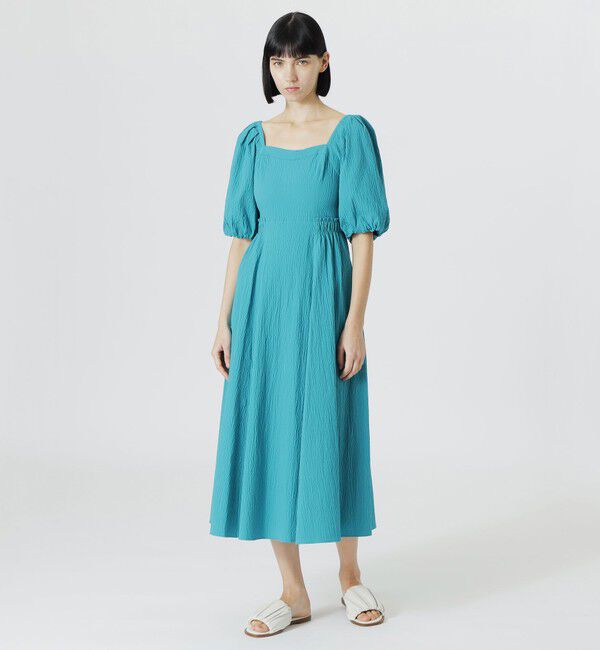  「【手洗い可】バルーンスリーブワンピース」|ワンピース|