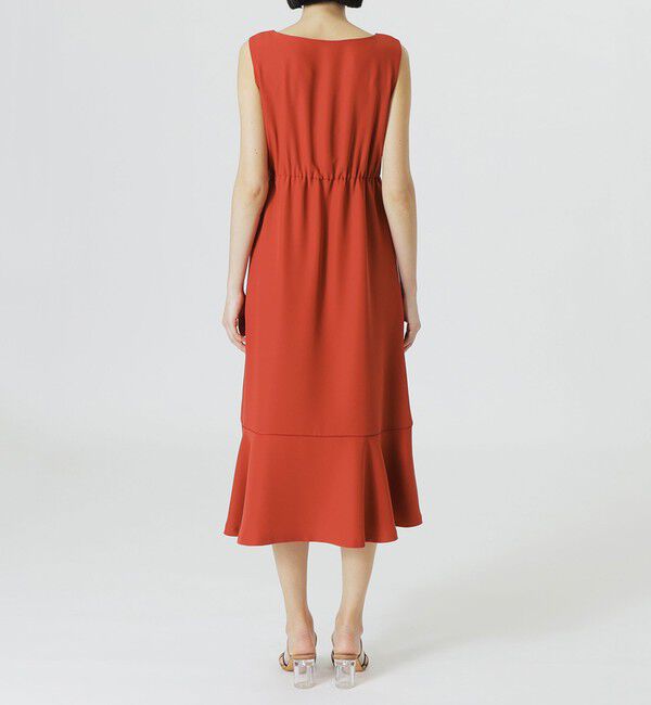  「【手洗い可】ブロッキングボタニカルプリントワンピース」|ワンピース|