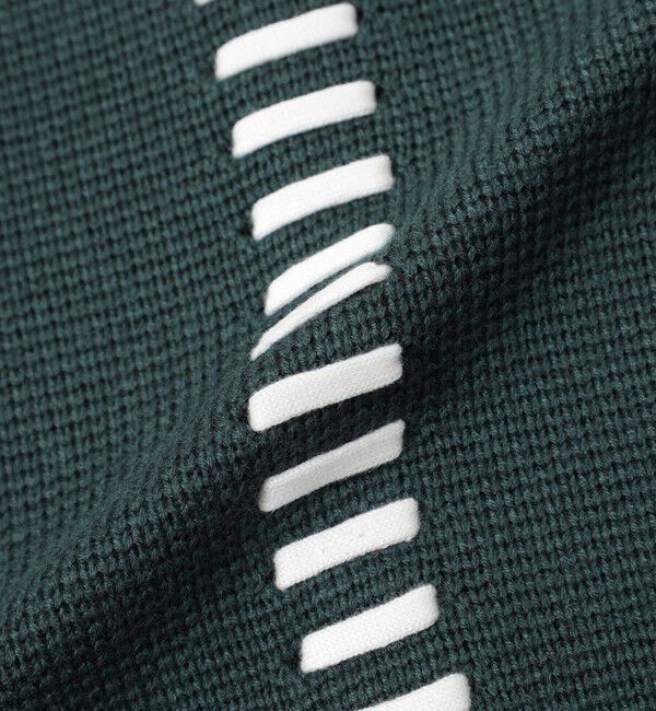  「バイカラーポイントスレッドプルオーバー」|ニット・セーター|