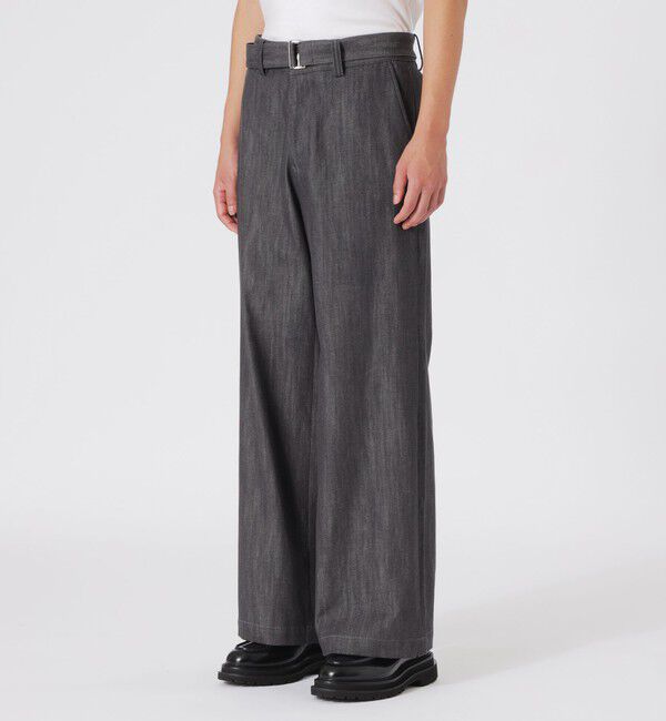  「ベルテッドバギーデニム」|デニム|