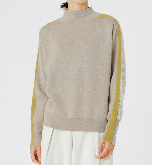  「2フェイスブロッキングパターンニット」|ニット・セーター|