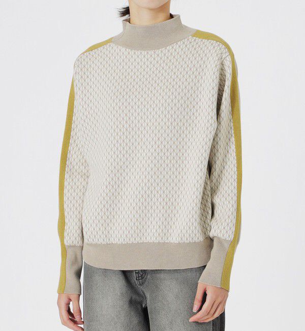  「2フェイスブロッキングパターンニット」|ニット・セーター|