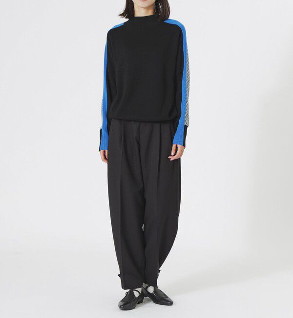  「2フェイスブロッキングパターンニット」|ニット・セーター|