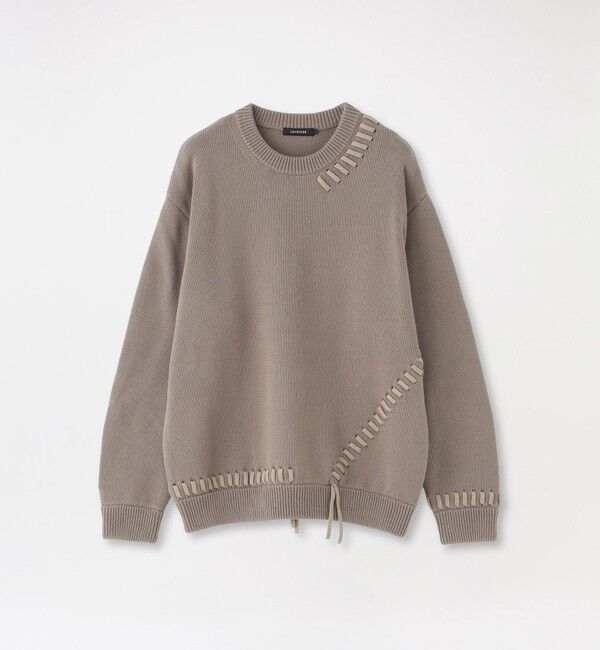  「ポイントスレッドプルオーバー」|ニット・セーター|ベージュ