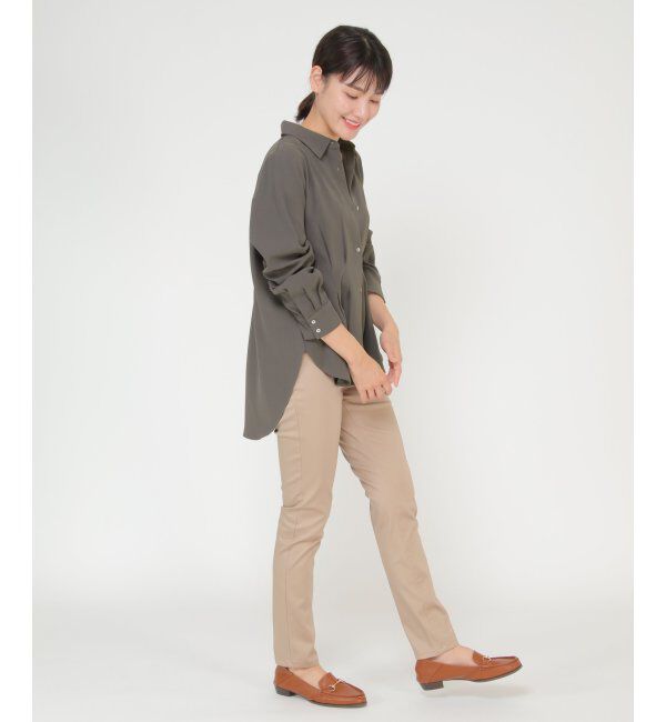 IKKA LOUNGE「ウエストタックブラウス」|シャツ・ブラウス|