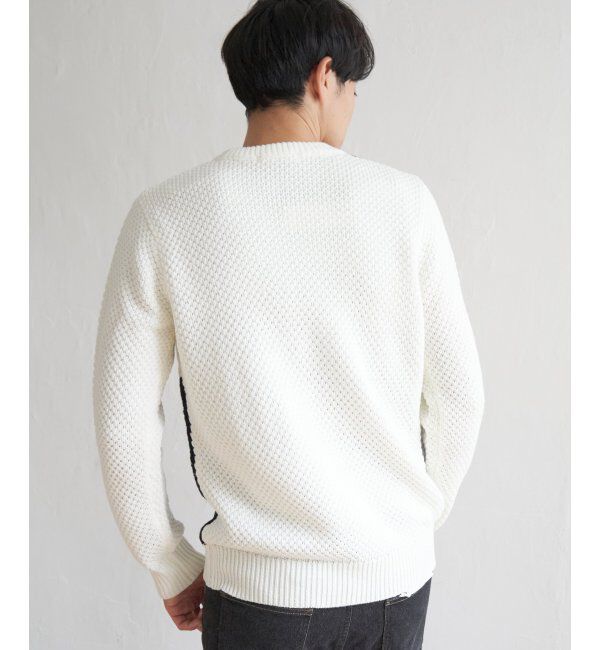ikka「ブロックスジャガードニット」|プルオーバー|