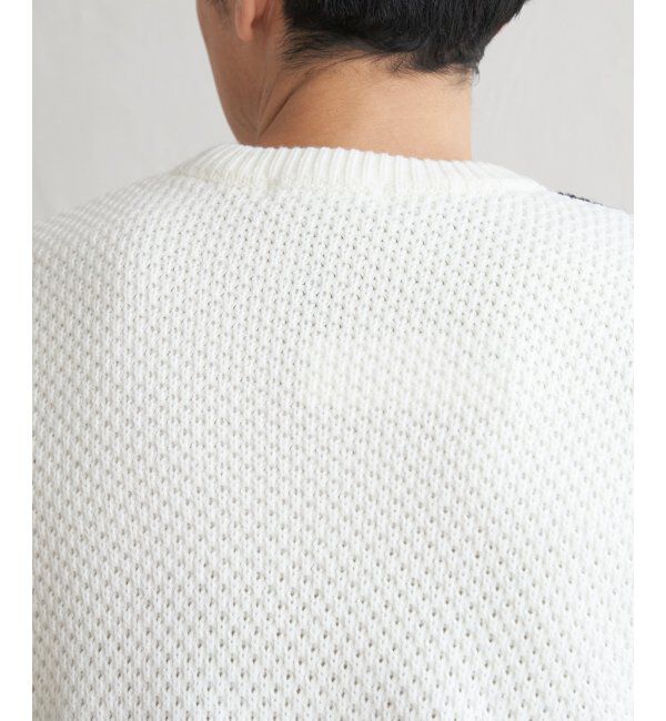 ikka「ブロックスジャガードニット」|プルオーバー|