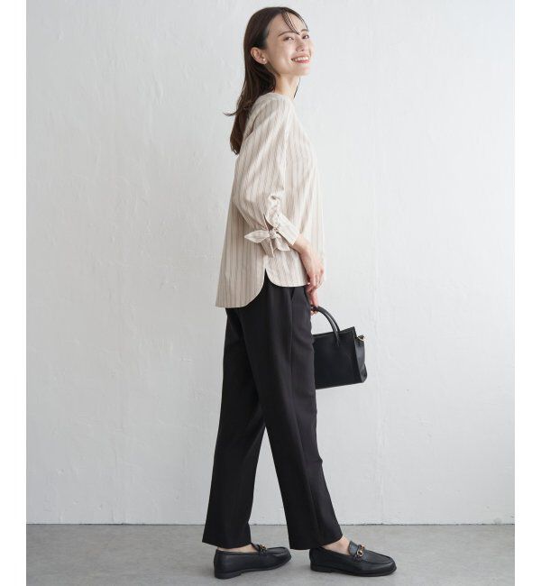 IKKA LOUNGE「袖リボンブラウス」|シャツ・ブラウス|