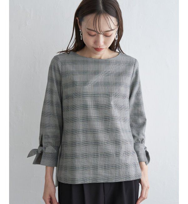 IKKA LOUNGE「袖リボンブラウス」|シャツ・ブラウス|