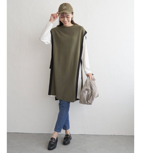 ikka「ニットベストアンサンブルワンピース」|ワンピース|